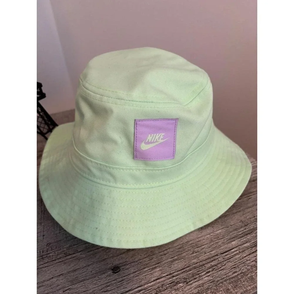 NWT Nike Kids Bucket Hat‎ Light Green Lavender Logo Summer Casual Outdoors